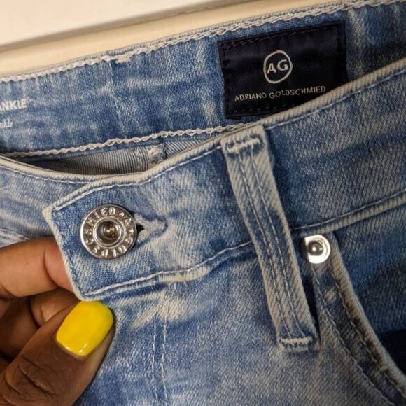 AG Adriano Goldschmied The Legging Ankle Jeans Women’s Size 27 Light Wash Skinny - Picture 3 of 12